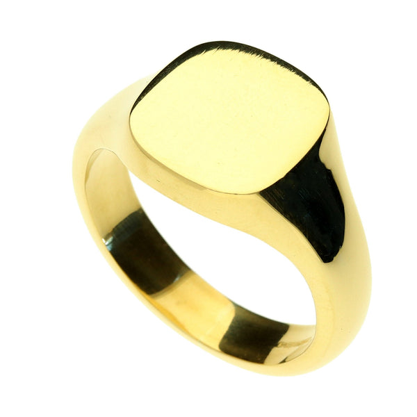 18ct Yellow Gold Gents Signet Ring - 21.0g