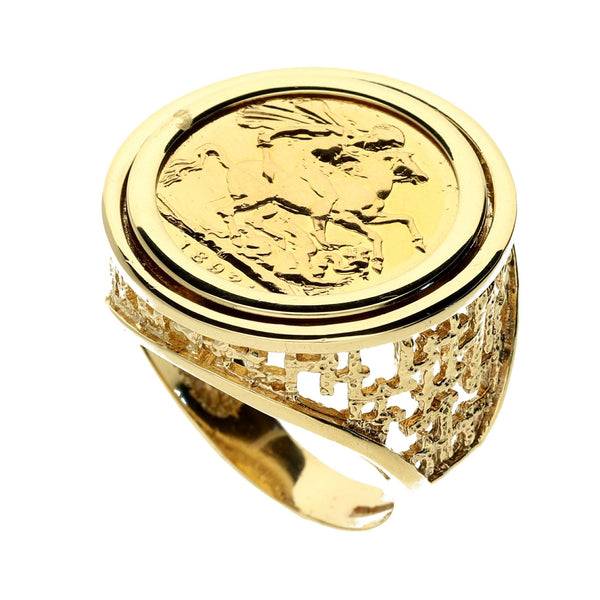 1892 Full Sovereign Ring - 18.80g