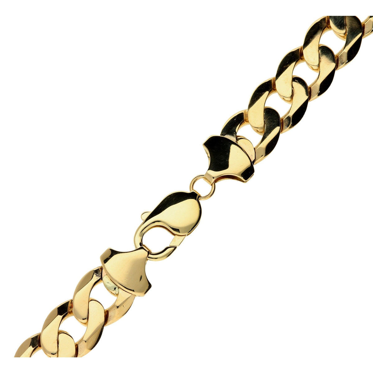 9ct Yellow Gold 22 Inch Gents Curb Chain - 89.4g
