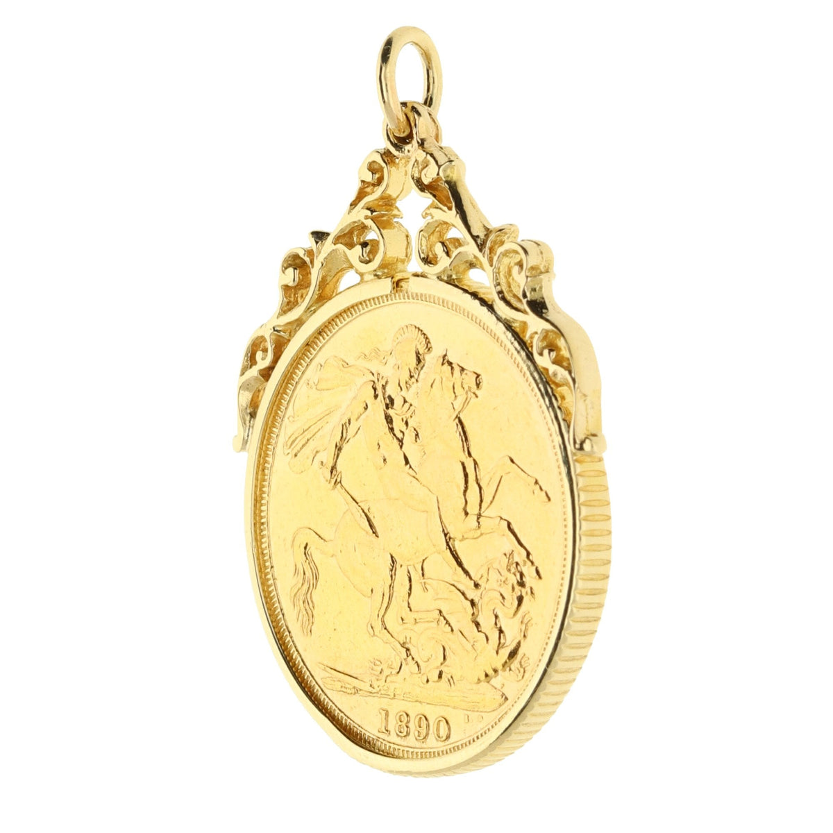 1890 Full Sovereign Pendant - Queen Victoria - 9.8g