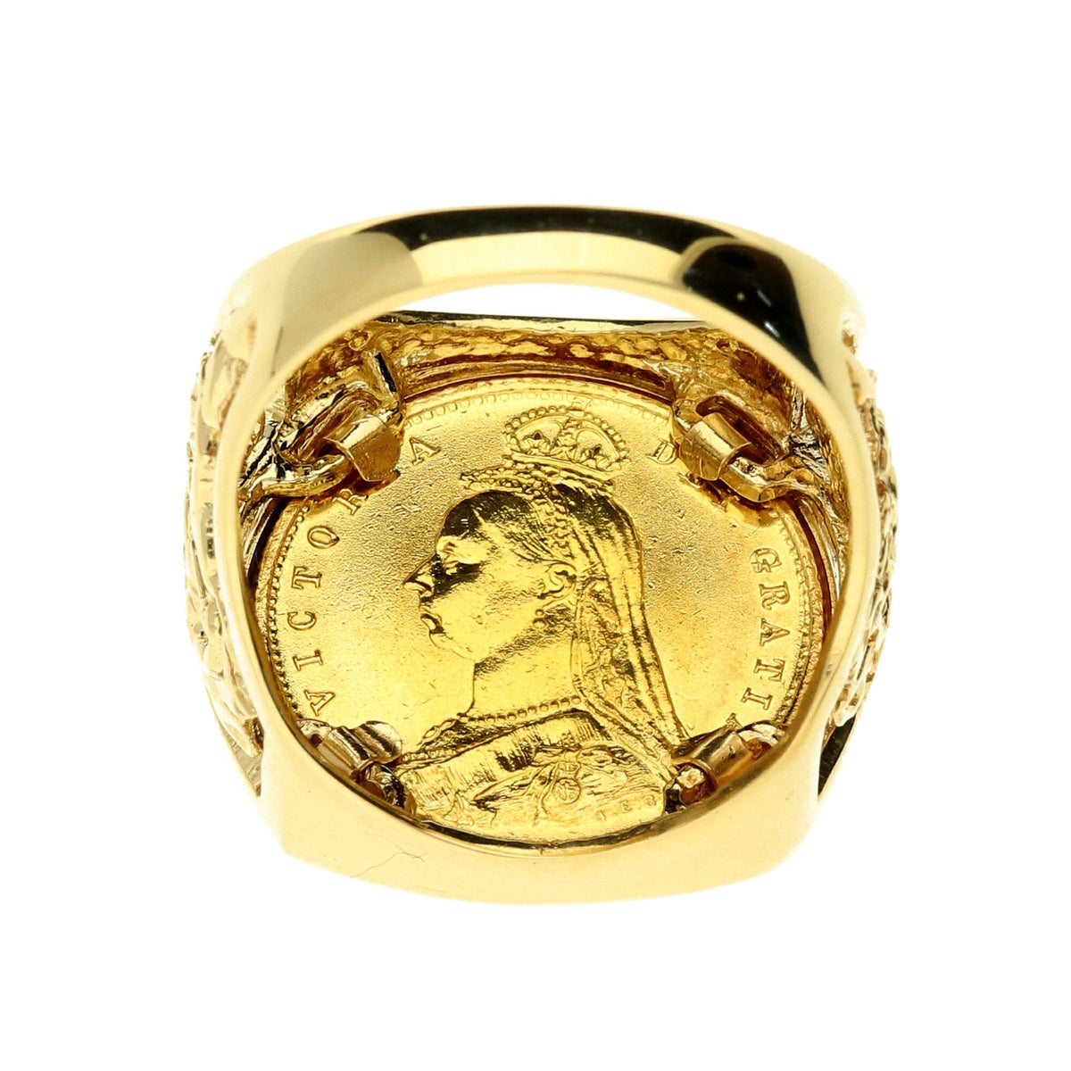 1887 Queen Victoria Half Sovereign Ring - 11.1g