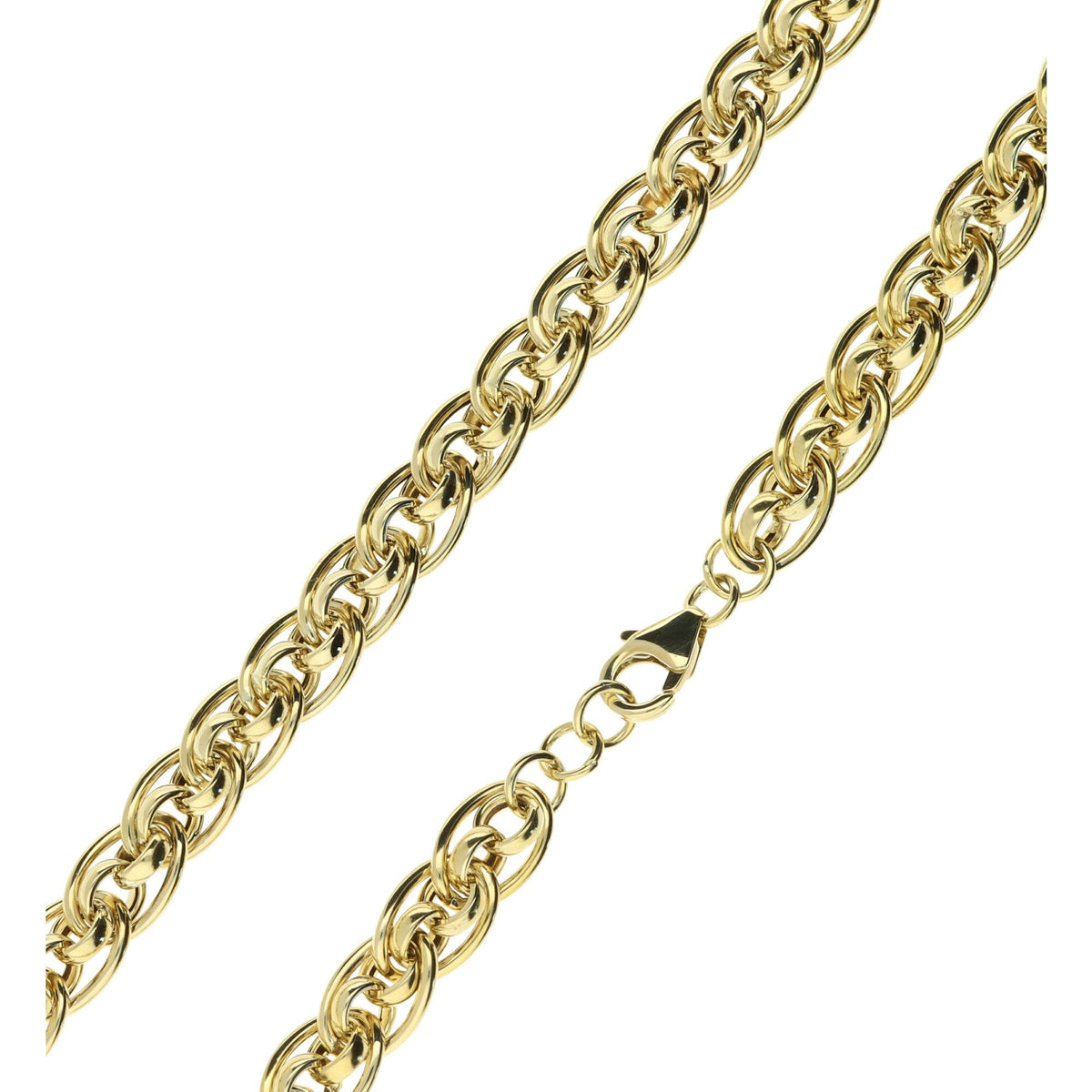 9ct Yellow Gold Fancy 17inch Necklet - 12.7g