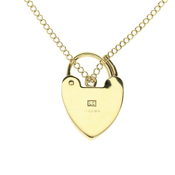 9ct Yellow Gold 8 Inch Ladies Padlock Bracelet - 24.7g