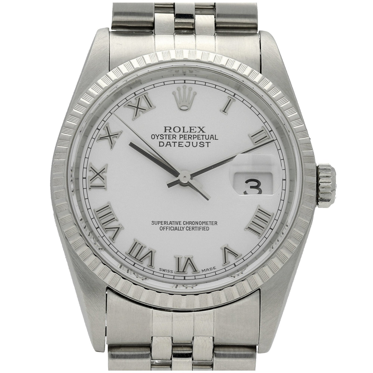 Datejust 16220 - Gents Watch - White Dial - 2004