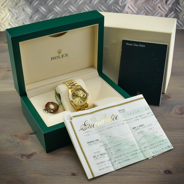 Day-Date 18238 - Gents Watch - Champagne Dial - 1992