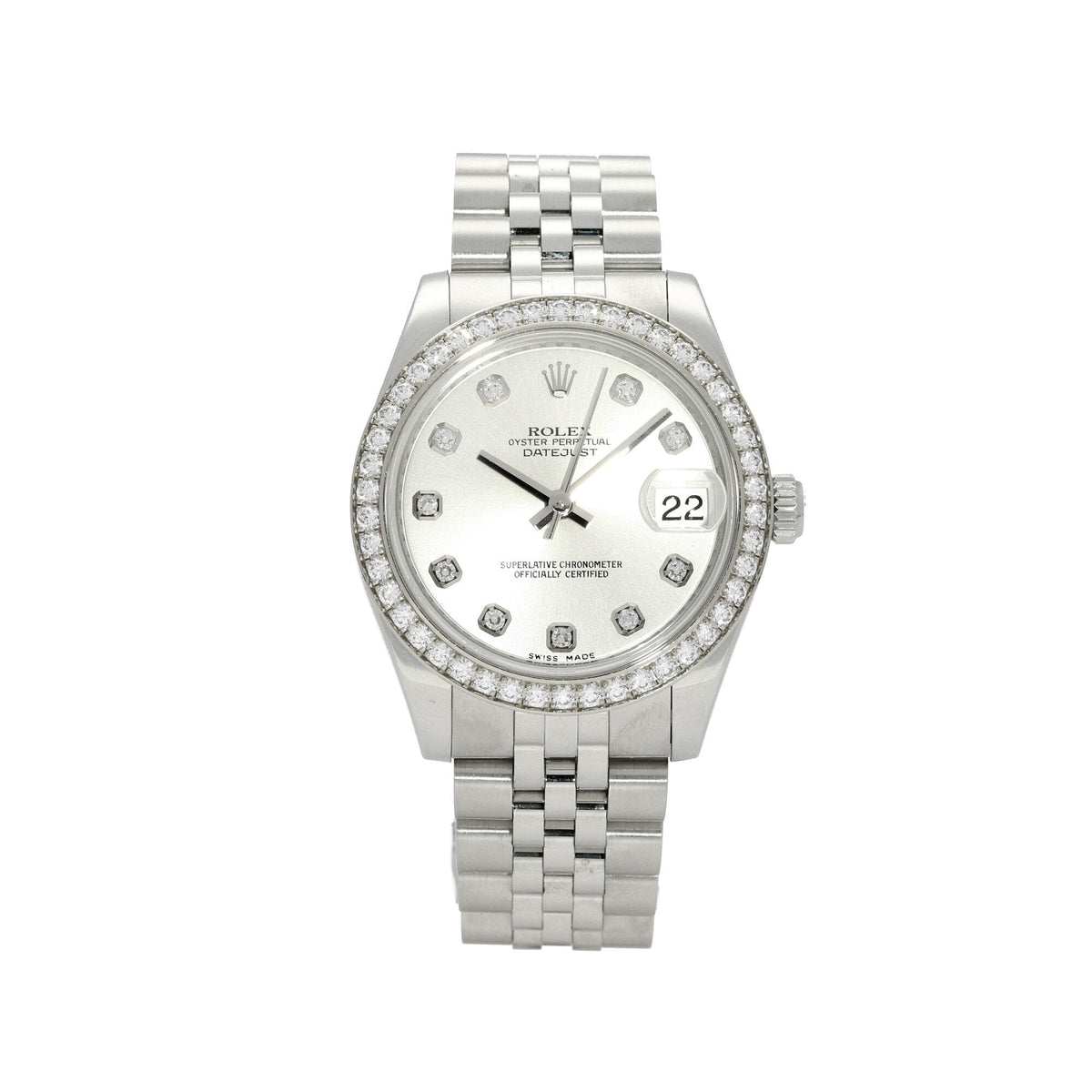 Datejust 178384 - Midsize Watch - Diamond Bezel - 2012