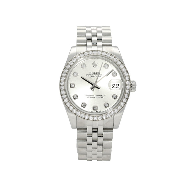 Datejust 178384 - Midsize Watch - Diamond Bezel - 2012