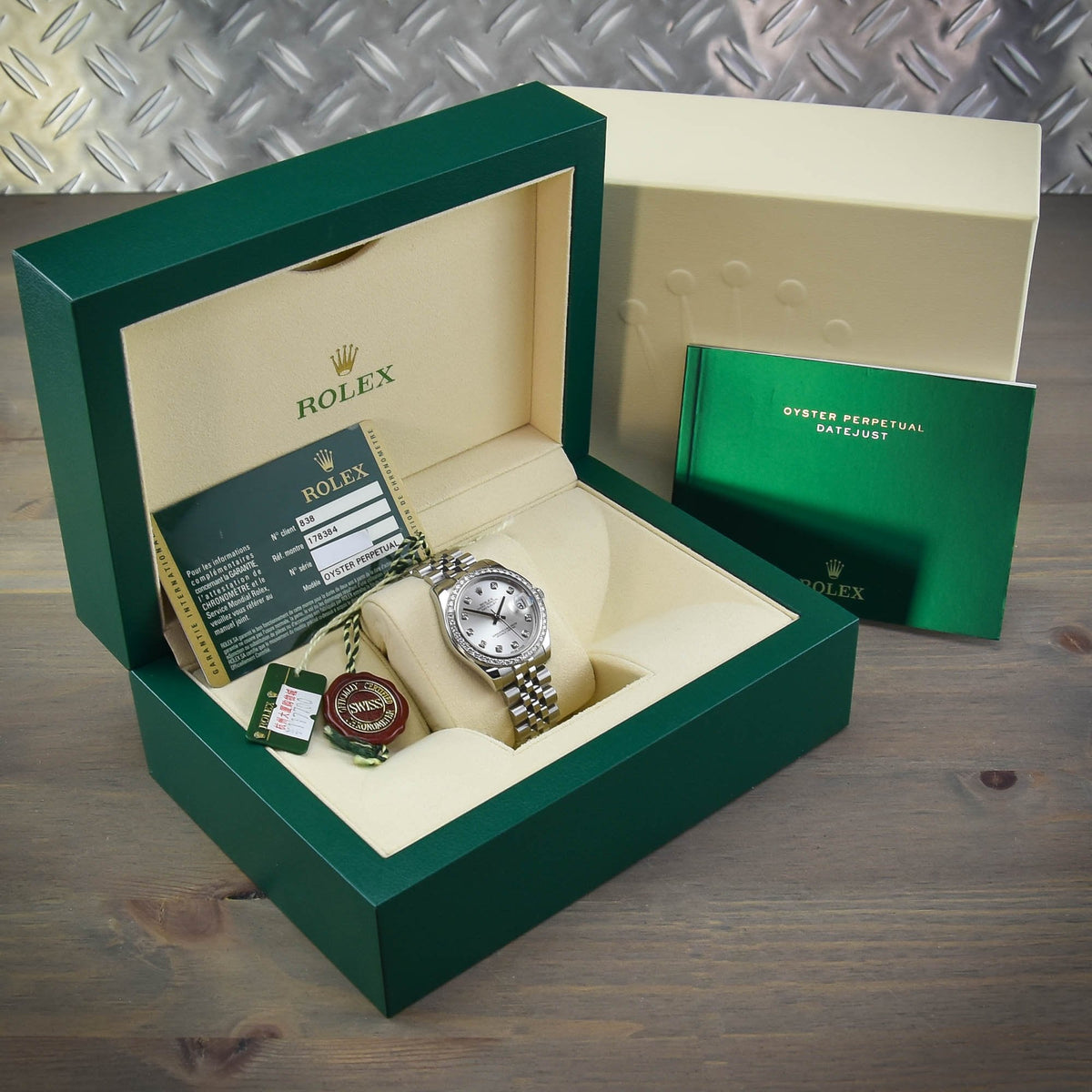 Datejust 178384 - Midsize Watch - Diamond Bezel - 2012