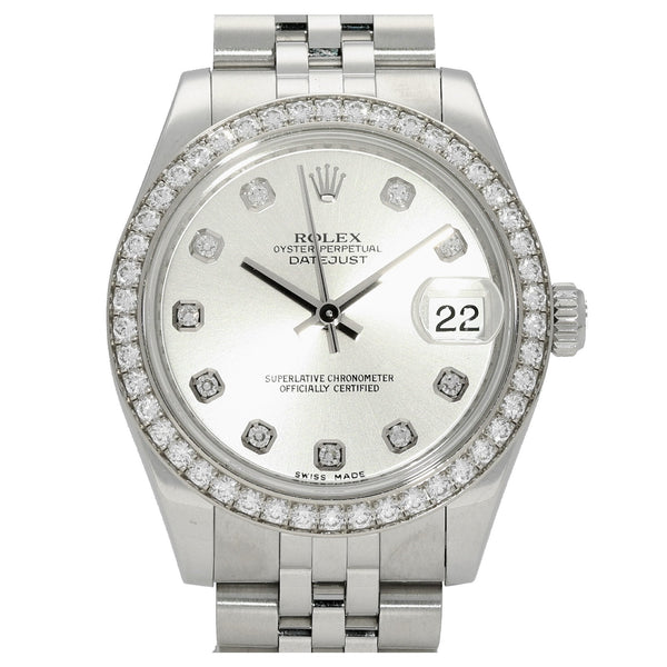 Datejust 178384 - Midsize Watch - Diamond Bezel - 2012