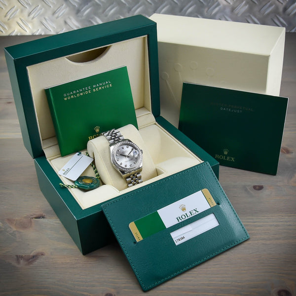 Datejust 178384 - Silver Diamond Dial - Diamond Bezel - 2016