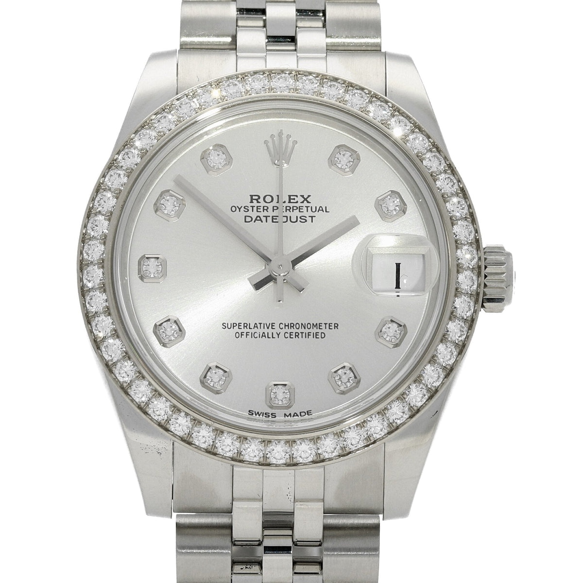 Datejust 178384 - Silver Diamond Dial - Diamond Bezel - 2016