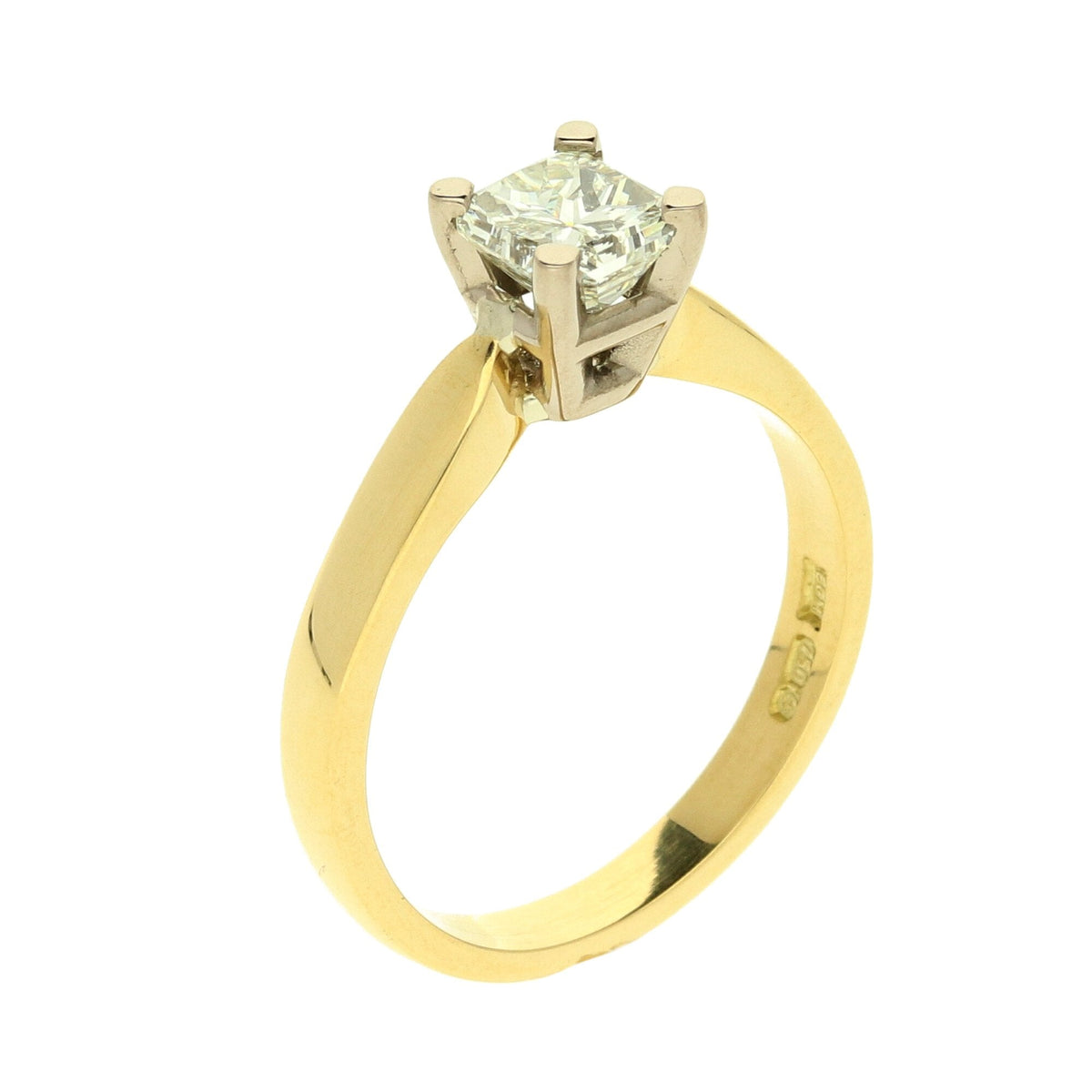 18ct Yellow Gold Diamond Engagement Ring - 0.93ct