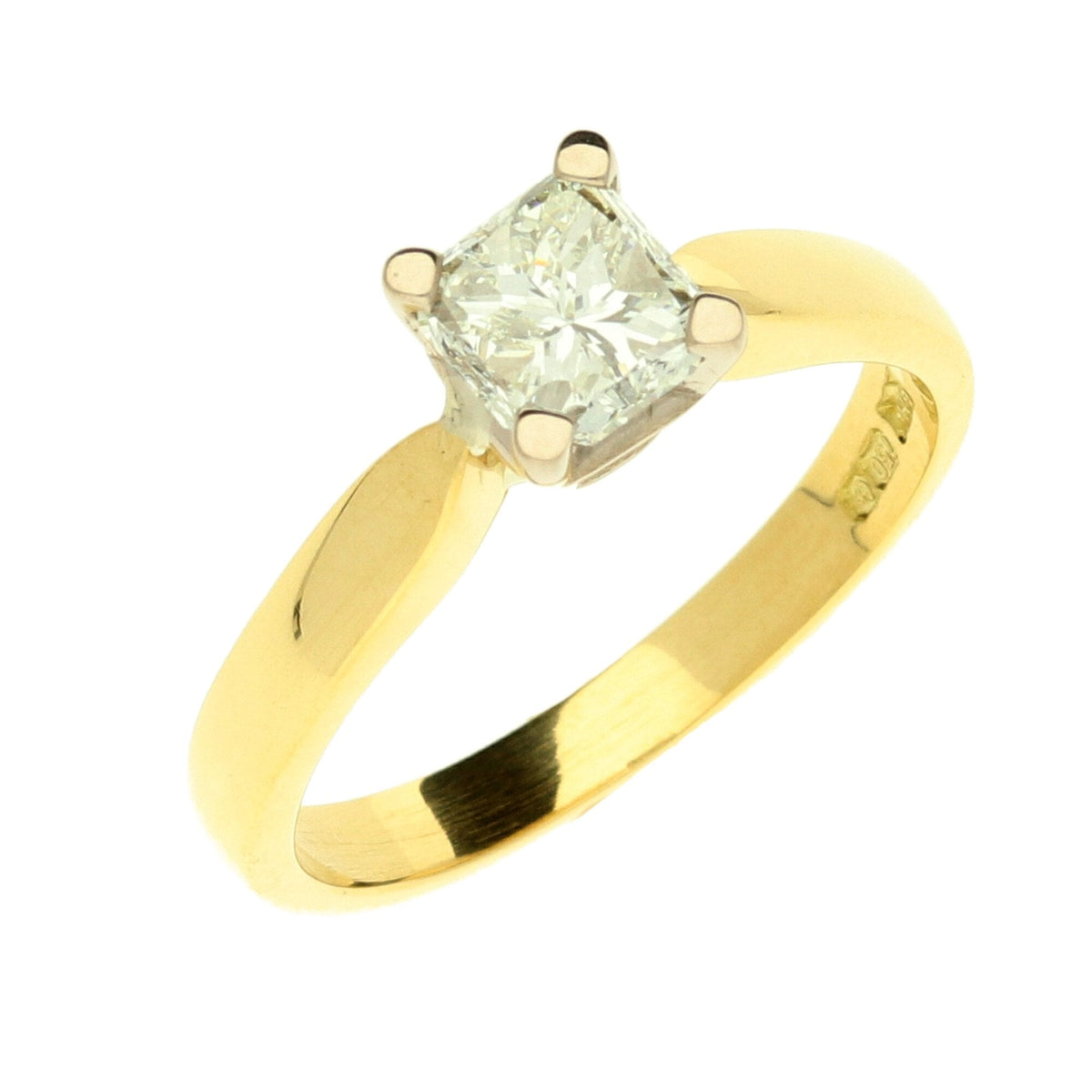 18ct Yellow Gold Diamond Engagement Ring - 0.93ct