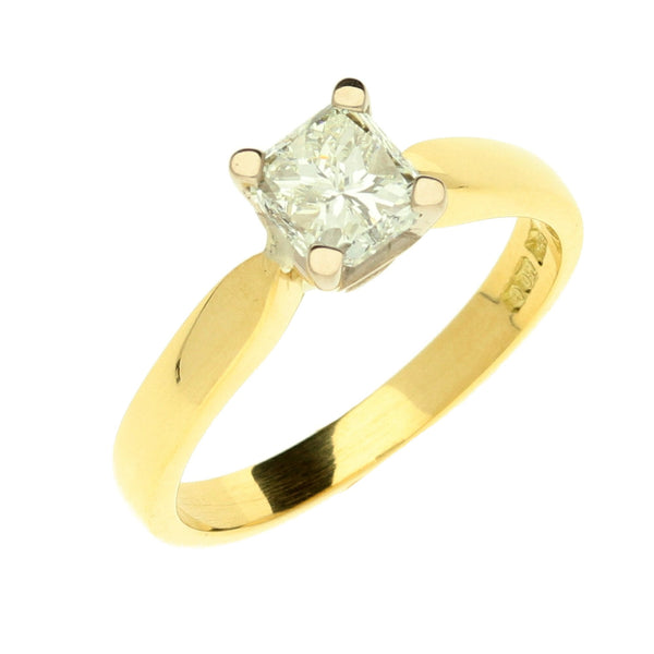 18ct Yellow Gold Diamond Engagement Ring - 0.93ct