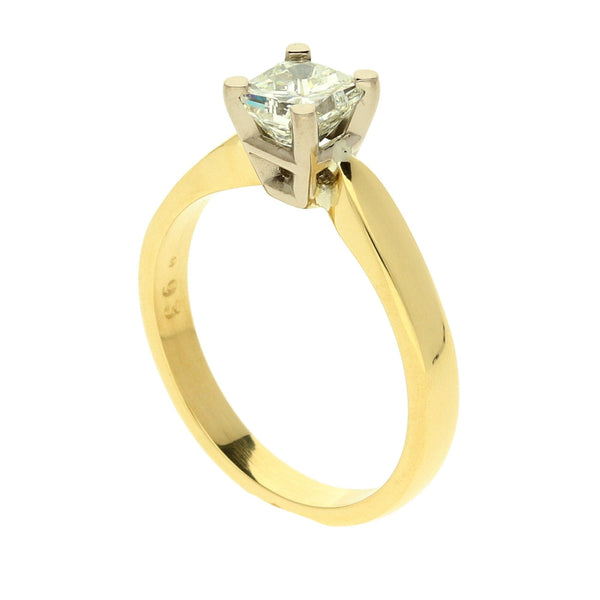 18ct Yellow Gold Diamond Engagement Ring - 0.93ct