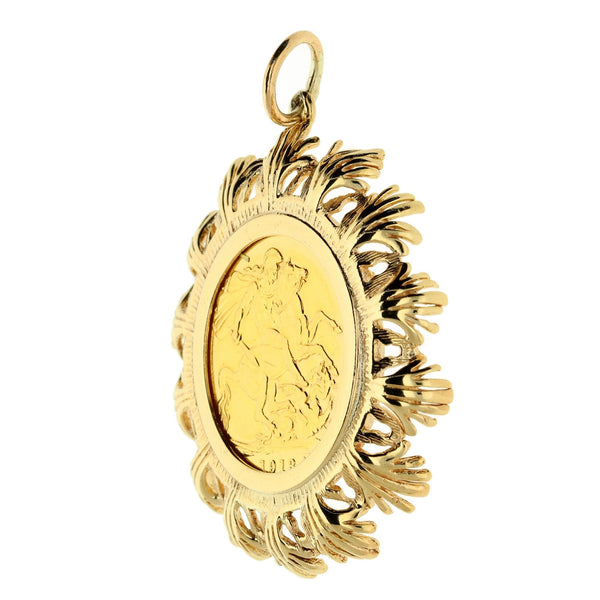 Gold 1913 Full-Sovereign pendant - 13.9g