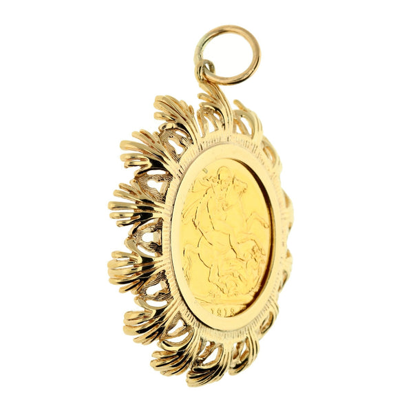 Gold 1913 Full-Sovereign pendant - 13.9g
