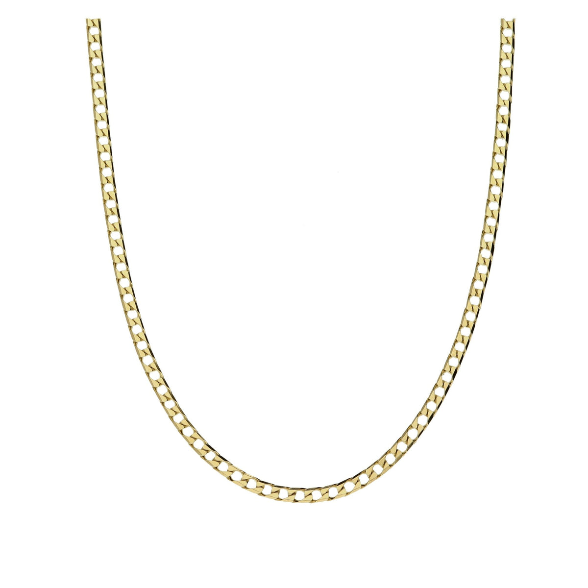 9ct Yellow Gold 20" Fine Curb Chain - 4.6g
