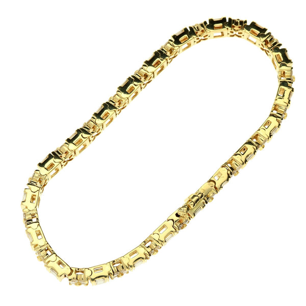 18ct Yellow Gold Diamond Bracelet - 4.14ct