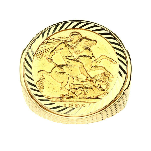 1898 Gold Full Sovereign Ring - 15.3g