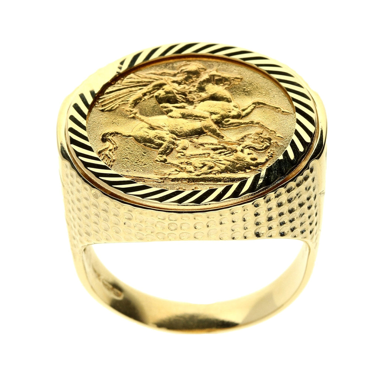 1898 Gold Full Sovereign Ring - 15.3g