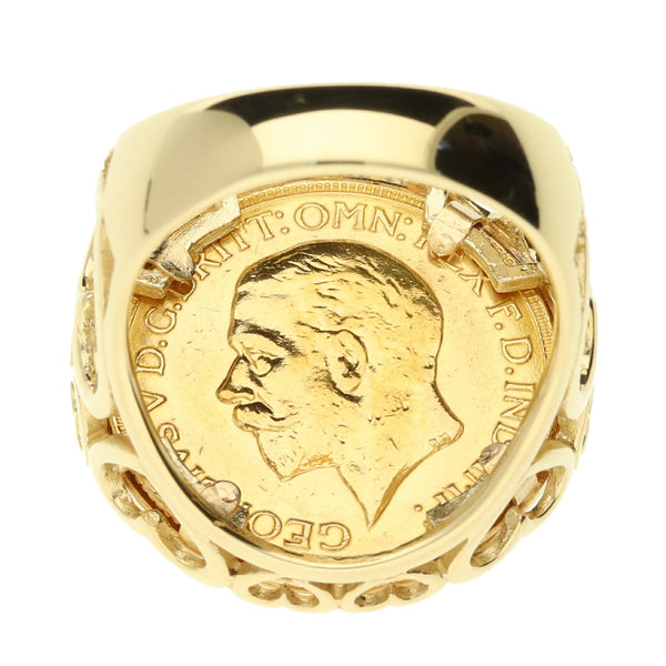1931 Gold Full Sovereign Ring - 15.8g