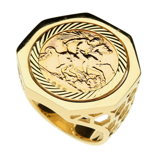 1915 Half Sovereign Ring - 15.2g