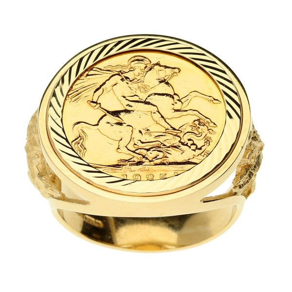 1925 Gold Full Sovereign Ring - 17.10g