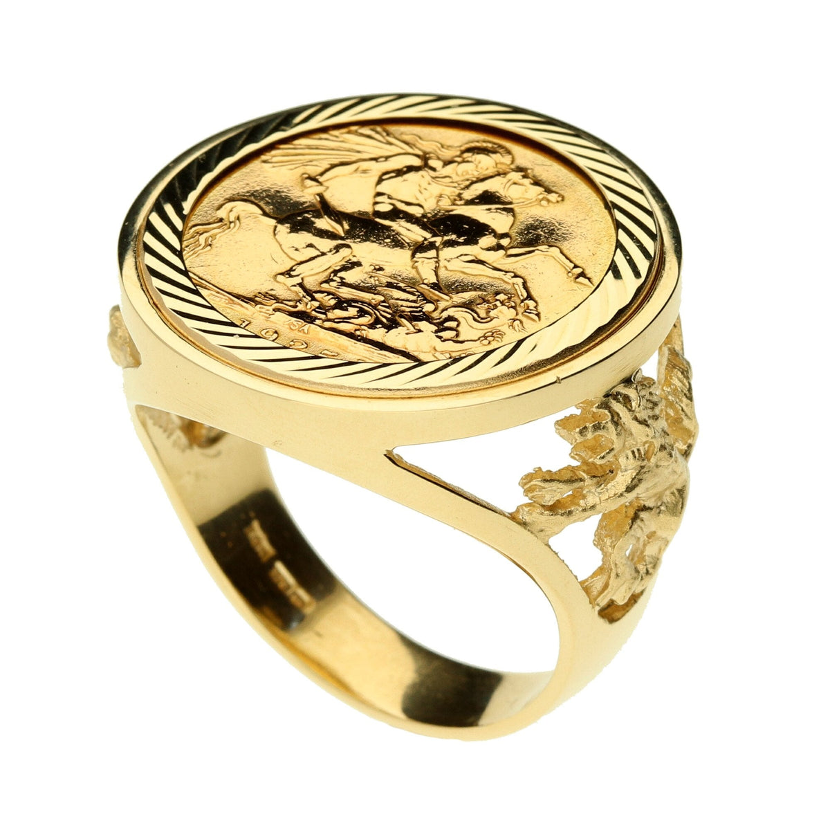 1925 Gold Full Sovereign Ring - 17.10g