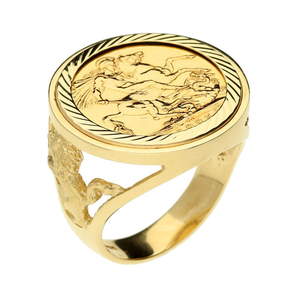 1925 Gold Full Sovereign Ring - 17.10g