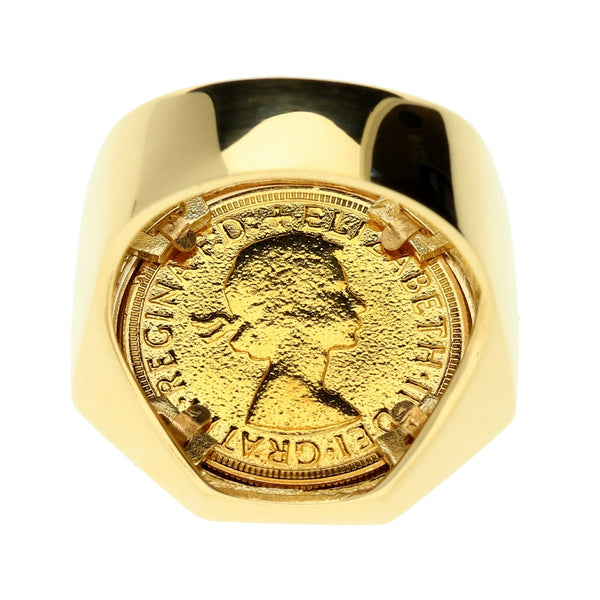 1957 Gold Full Sovereign Ring - 23.5g