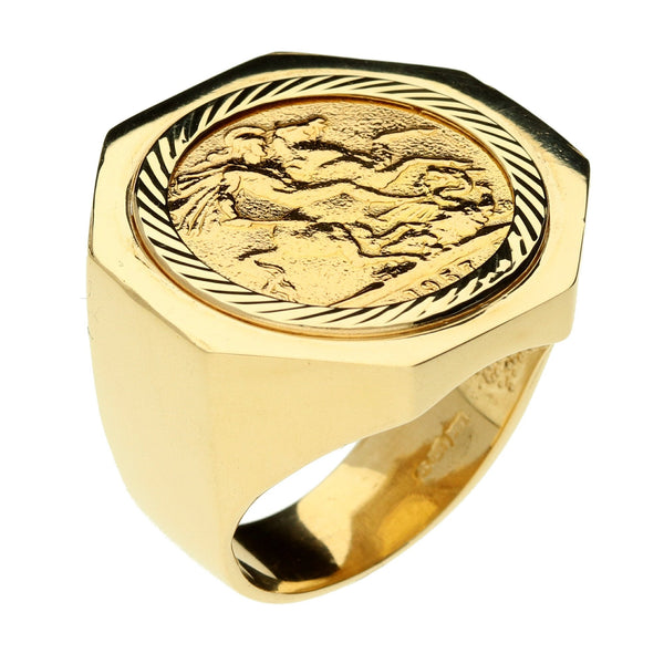 1957 Gold Full Sovereign Ring - 23.5g