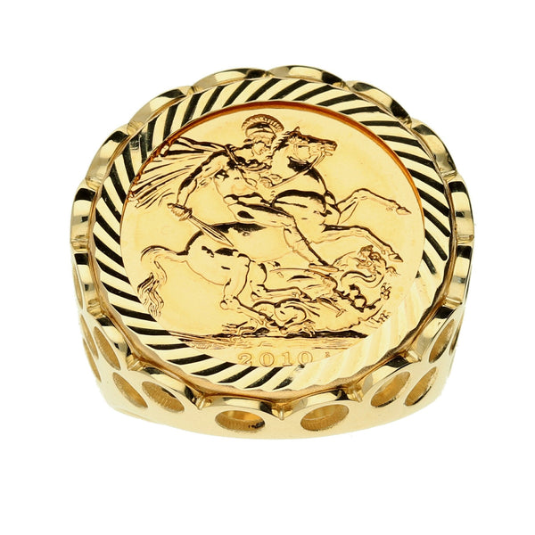 2010 Queen Elizabeth II Full Sovereign Ring - 17.2g