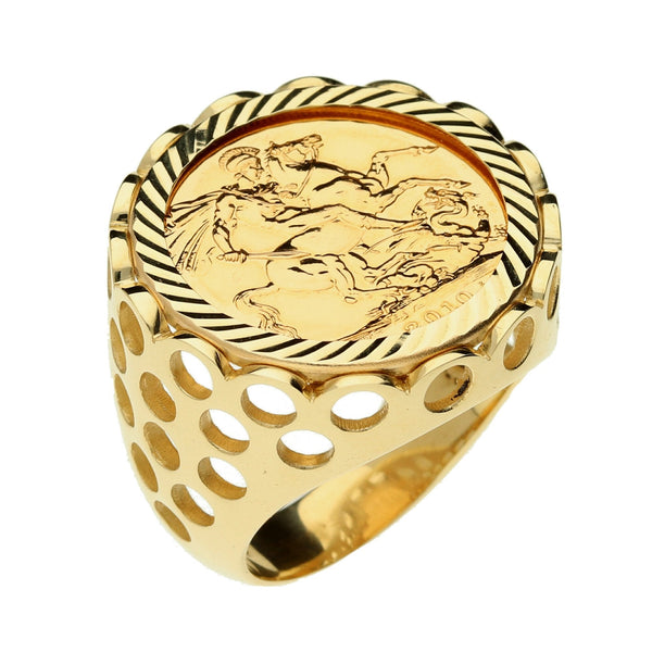 2010 Queen Elizabeth II Full Sovereign Ring - 17.2g