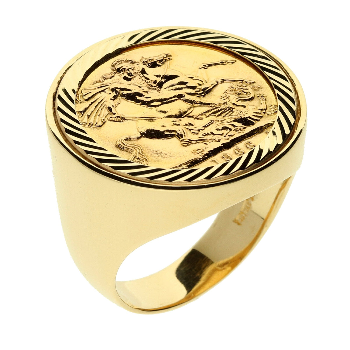 1966 Gold Full Sovereign Ring - 18.7