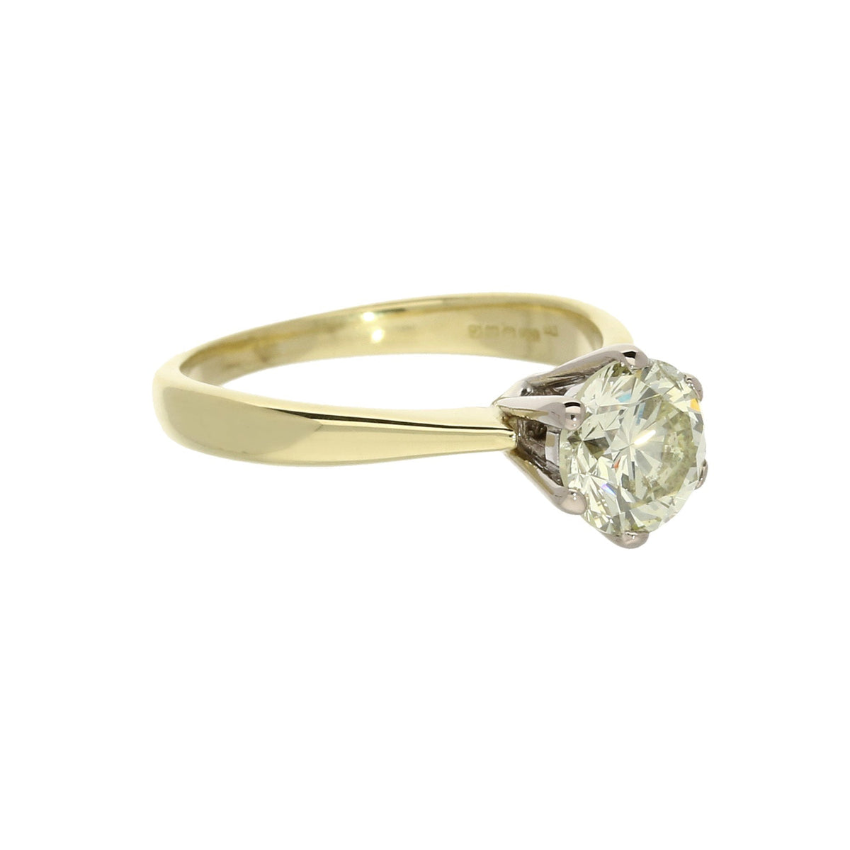 18ct Yellow Gold Diamond Engagement Ring - 1.20ct