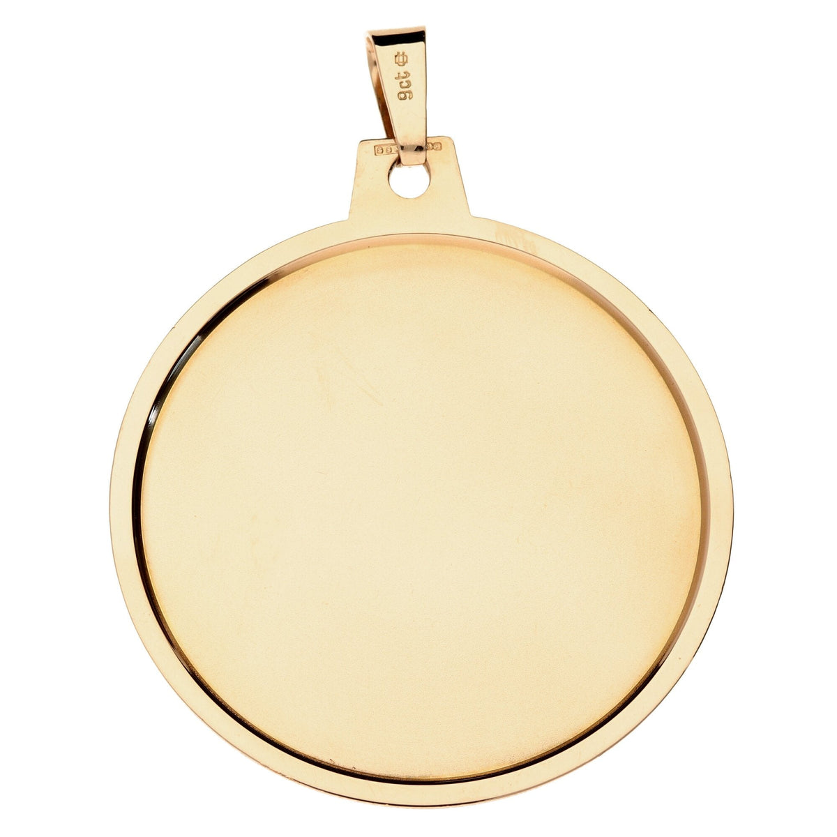 Large 9ct Rose Gold Madonna Pendant - 14.6g