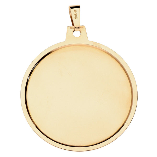 Large 9ct Rose Gold Madonna Pendant - 14.6g