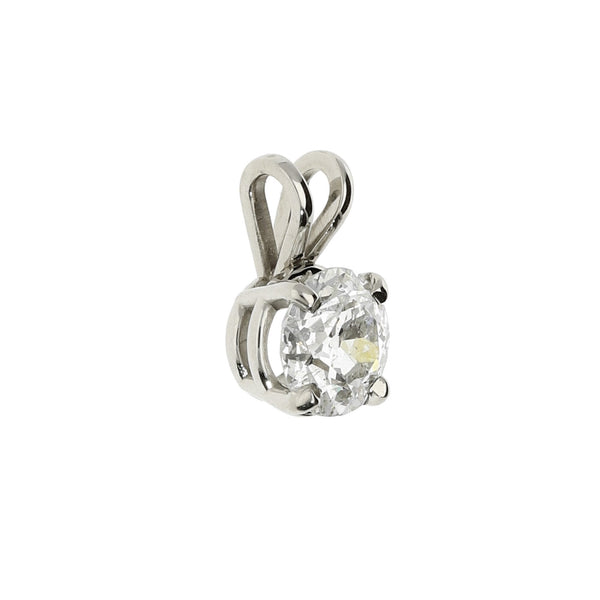 18ct White Gold Diamond Pendant - 0.98ct