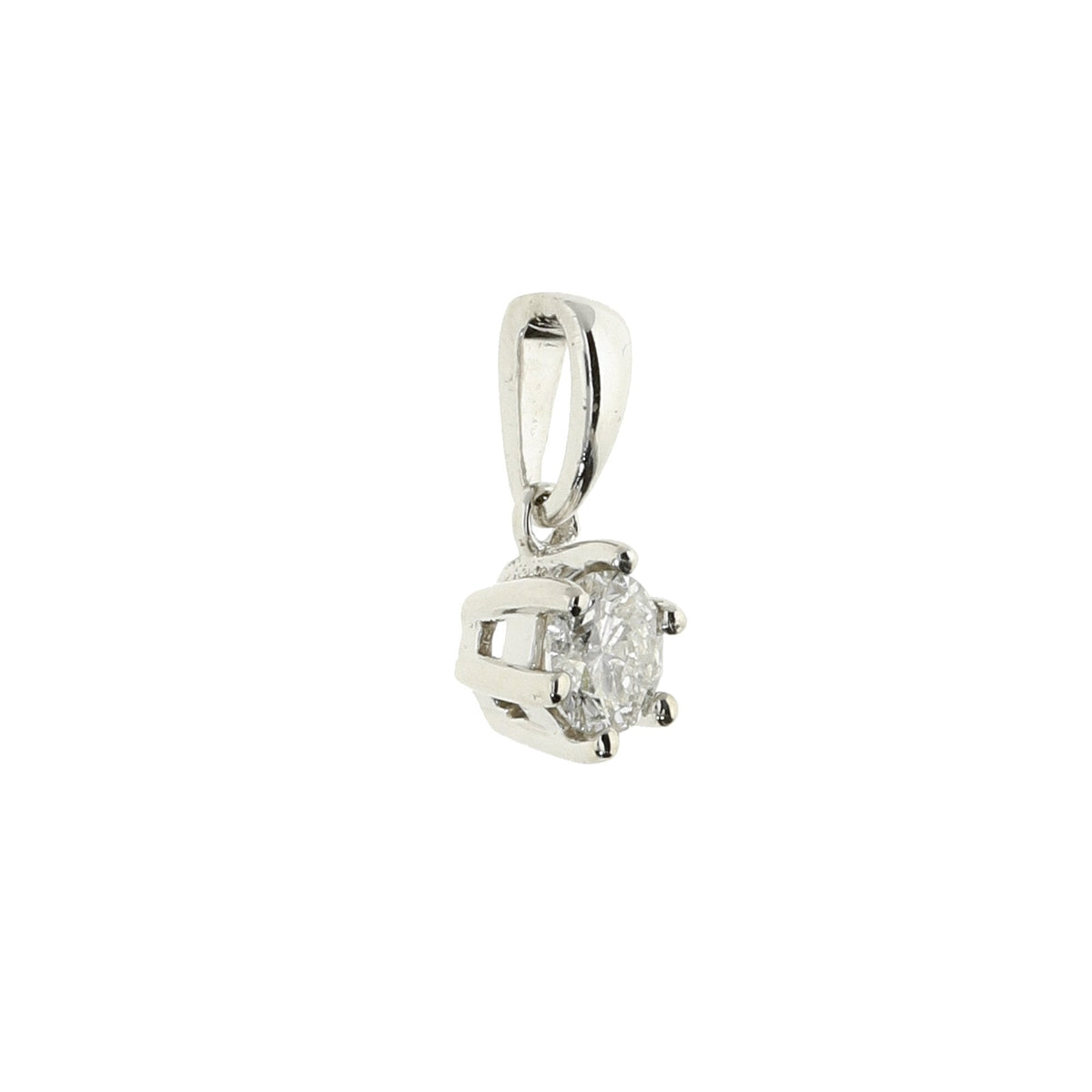 9ct White Gold Diamond Pendant - 0.20ct