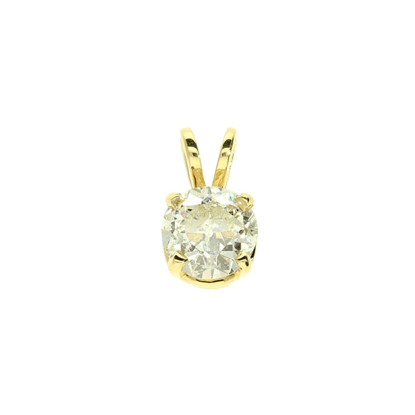 18ct Yellow Gold Diamond Pendant - 0.99ct