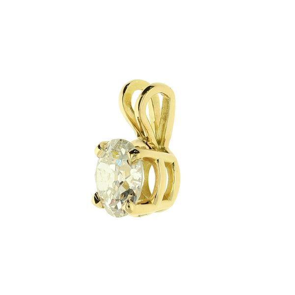 18ct Yellow Gold Diamond Pendant - 0.99ct