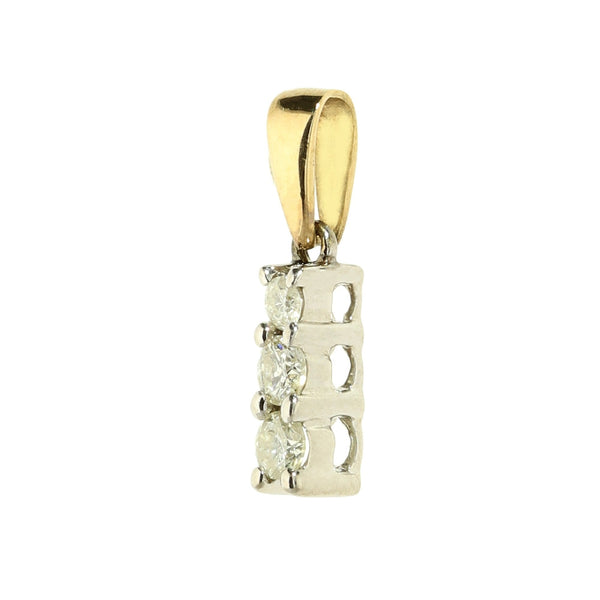 9ct White Gold Diamond Pendant - 0.90ct