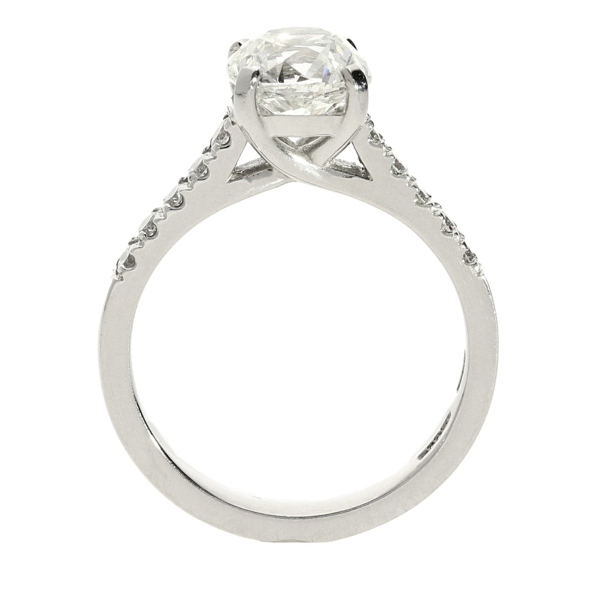 1.92ct Modified Old European Cut Diamond Engagement Ring