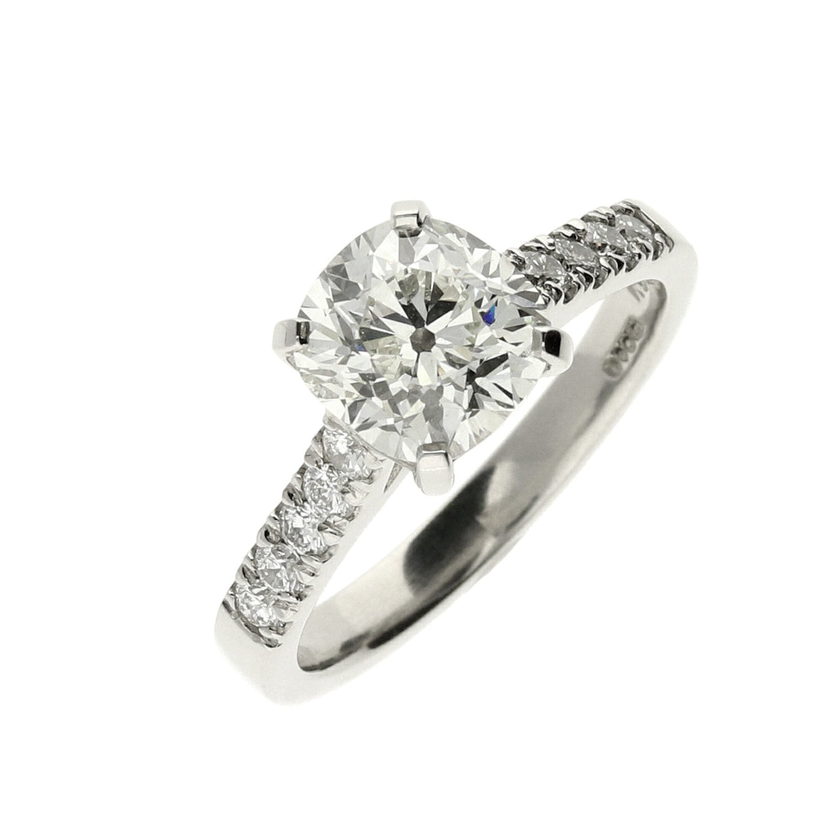 1.92ct Modified Old European Cut Diamond Engagement Ring