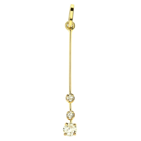 9ct Yellow Gold Diamond Pendant - 0.26ct