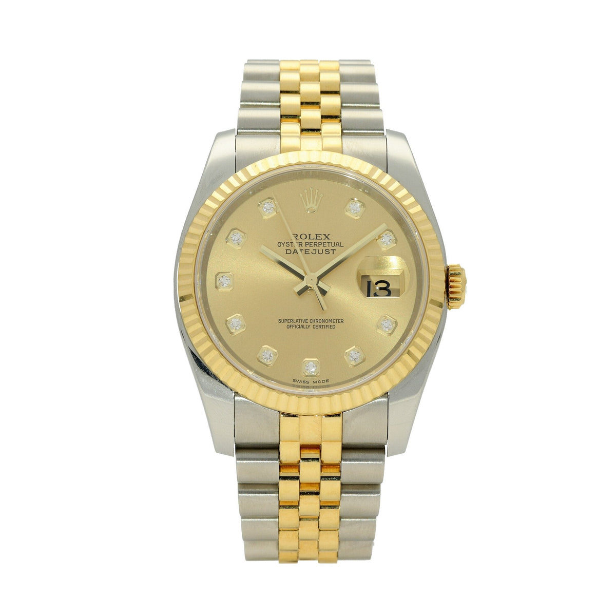 Datejust 116233 - Champagne Diamond Dial - 2016