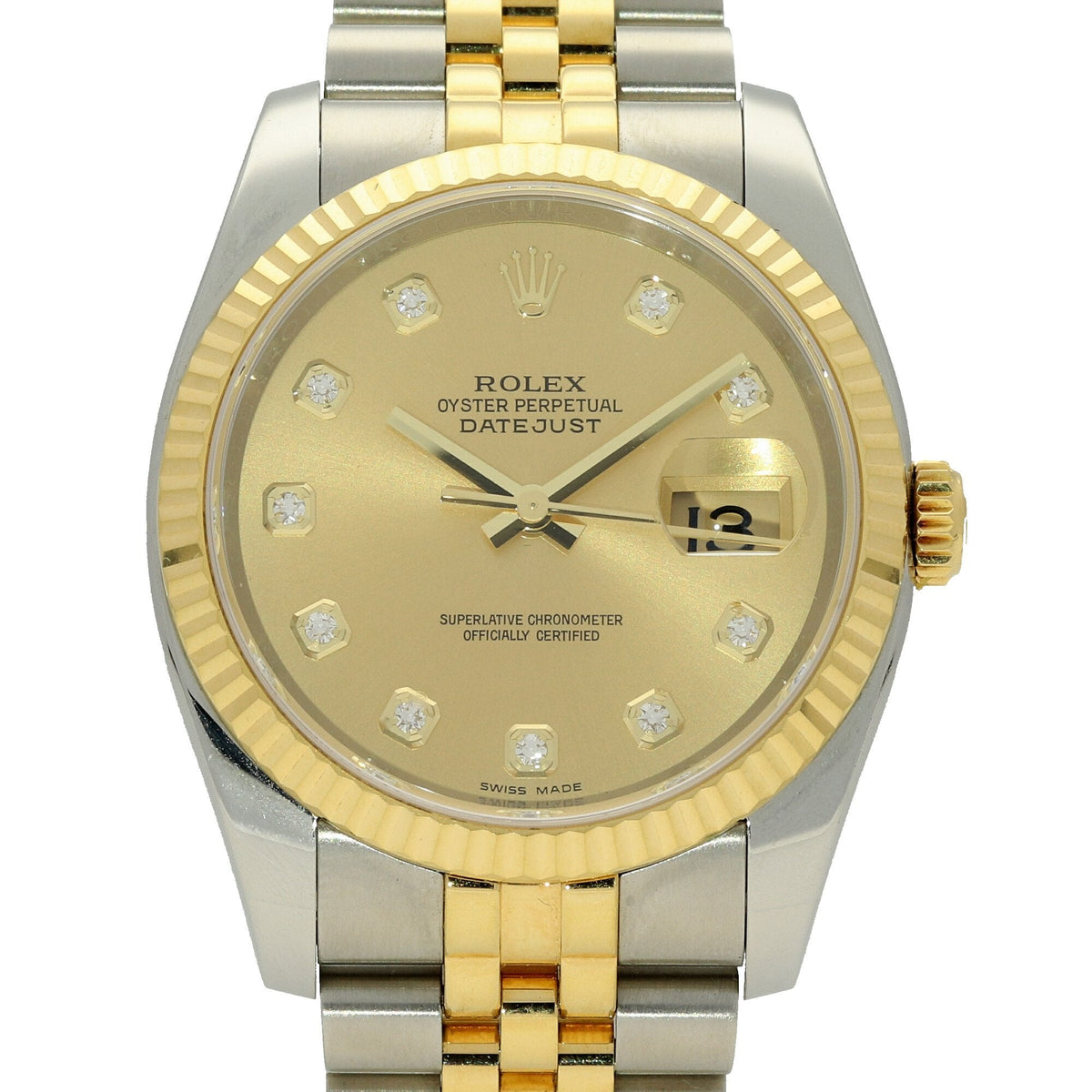 Datejust 116233 - Champagne Diamond Dial - 2016