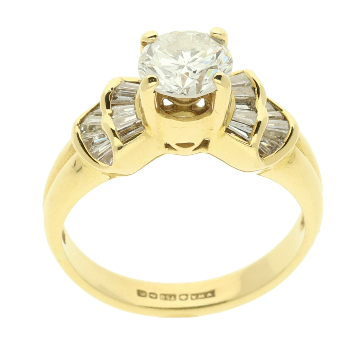 18ct Yellow Gold Diamond Engagement Ring - 1.14ct