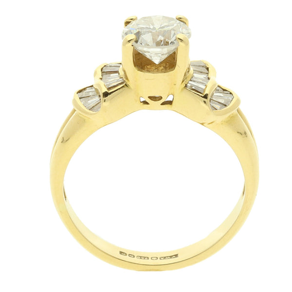 18ct Yellow Gold Diamond Engagement Ring - 1.14ct